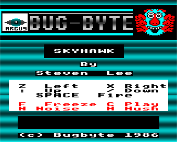 Skyhawk (Bug-Byte Software) - Screenshot - Game Title Image