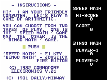 Speed Math and Bingo Math - Screenshot - Game Title Image