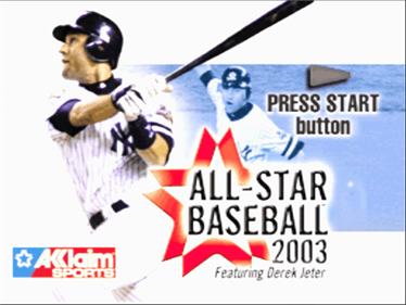 All-Star Baseball 2003 - Screenshot - Game Title Image