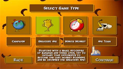 Manic Monkey Mayhem - Screenshot - Game Select Image