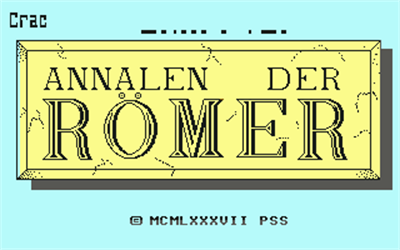 Annals of Rome - Screenshot - Game Title Image