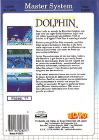 Ecco the Dolphin - Box - Back Image