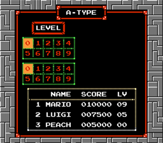 Tetris Zero - Screenshot - Game Select Image