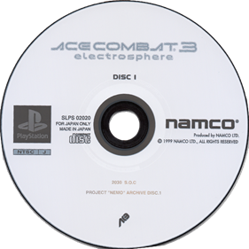 Ace Combat 3: Electrosphere - Disc Image