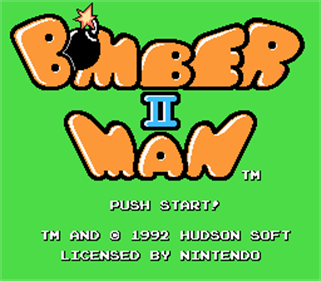Bomberman II - Screenshot - Game Title Image