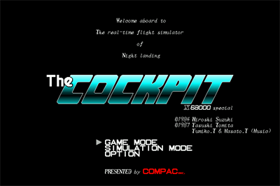 The Cockpit - Screenshot - Game Title Image
