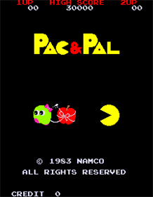 Pac & Pal - Screenshot - Game Title Image