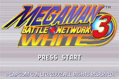 Mega Man Battle Network 3: White Version - Screenshot - Game Title Image