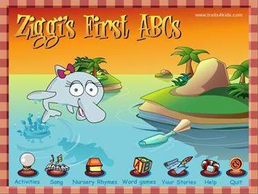 Ziggi's First ABCs - Screenshot - Game Title Image