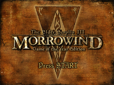 The Elder Scrolls III: Morrowind: Game of the Year Edition - Screenshot - Game Title Image