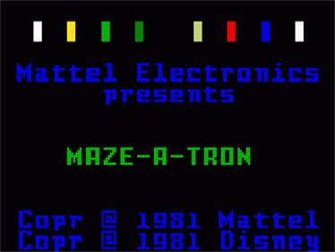 Tron: Maze-a-Tron - Screenshot - Game Title Image