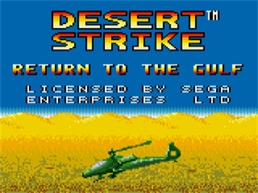 Desert Strike: Return to the Gulf - Screenshot - Game Title Image