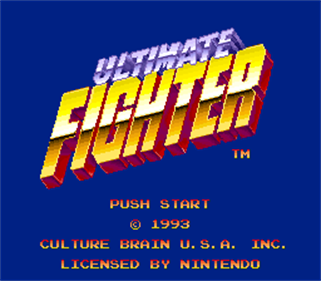Ultimate Fighter - Screenshot - Game Title Image