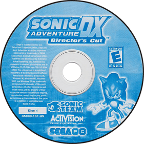 Sonic Adventure DX: Director's Cut - Disc Image