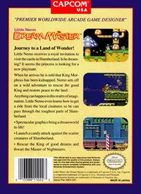 Little Nemo: The Dream Master - Box - Back Image