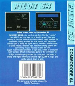Pilot 64 - Box - Back Image