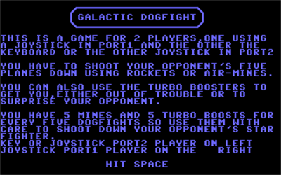 Galactic Dogfight - Screenshot - Game Title Image