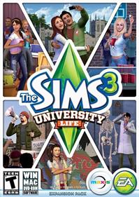 The Sims 3: University Life - Box - Front Image