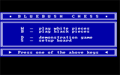 Bluebush Chess - Screenshot - Game Select Image