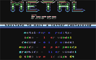 Metal Force - Screenshot - Game Title Image