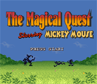 The Magical Quest Starring Mickey Mouse - Screenshot - Game Title Image