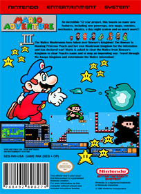 Mario Adventure 3 - Fanart - Box - Back Image