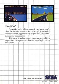 Hang On - Box - Back Image