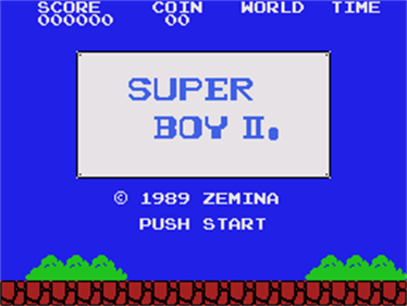 Super Boy II - Screenshot - Game Title Image