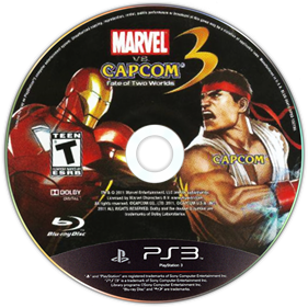 Marvel vs. Capcom 3: Fate of Two Worlds - Disc Image