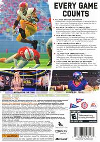 NCAA Football 10 - Box - Back Image