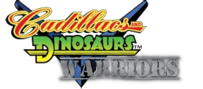 Cadillacs and Dinosaurs: Warriors - Clear Logo Image