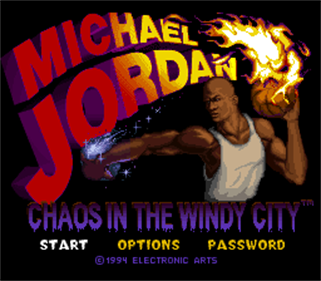 Michael Jordan: Chaos in the Windy City - Screenshot - Game Title Image