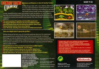 Donkey Kong Country - Box - Back Image