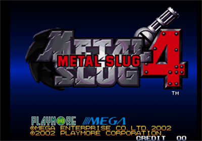 Metal Slug 4 - Screenshot - Game Title Image
