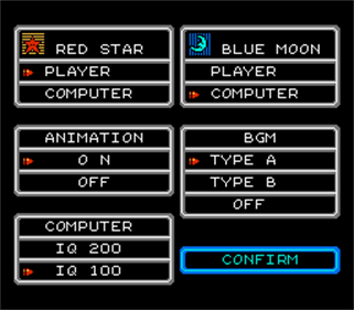 Famicom Wars - Screenshot - Game Select Image
