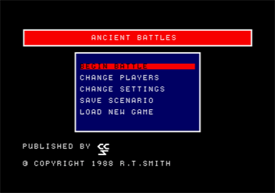 Encyclopedia of War: Ancient Battles - Screenshot - Game Select Image