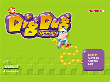 Dig Dug Deeper - Screenshot - Game Title Image