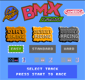 BMX Simulator - Screenshot - Game Select Image