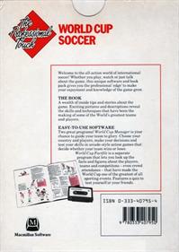 World Cup Soccer (Macmillan Software) - Box - Back Image