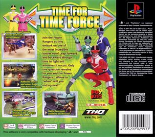 Power Rangers: Time Force - Box - Back Image