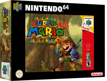 Super Mario 64: Ocarina of Time - Box - 3D Image