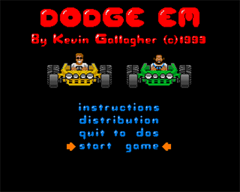 Dodge 'Em - Screenshot - Game Title Image