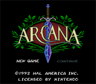 Arcana - Screenshot - Game Title Image