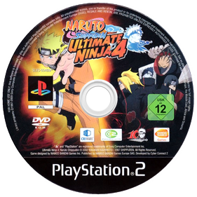 Naruto Shippuden: Ultimate Ninja 4 - Disc Image