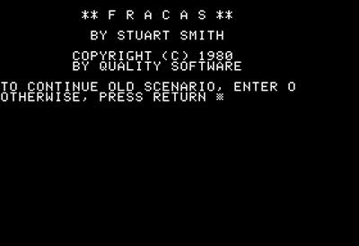Fracas - Screenshot - Game Title Image