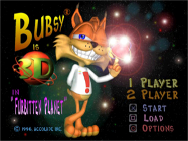 Bubsy 3D - Screenshot - Game Title Image