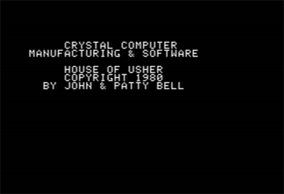 House of Usher - Screenshot - Game Title Image