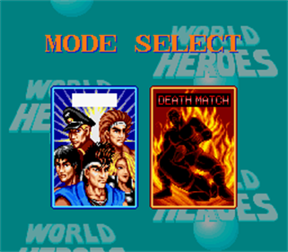 World Heroes - Screenshot - Game Select Image