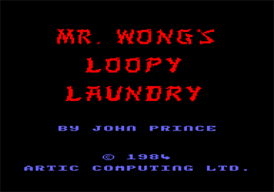 Mr. Wong's Loopy Laundry - Screenshot - Game Title Image