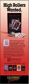 Vegas Gambler - Advertisement Flyer - Front Image